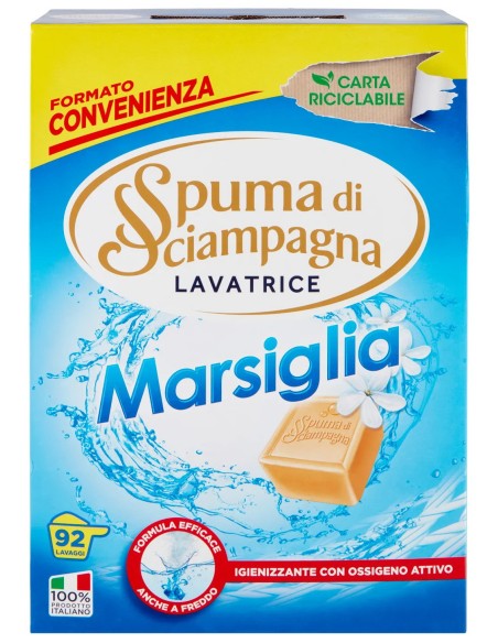 Spuma Di Sciampagna Detersivo Lavatrice In Polvere - Fusto 4140g - Marsiglia
